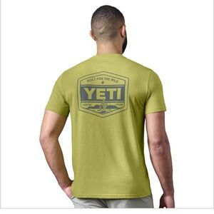 YETI BUILT FOR THE WILD SHORT SLEEVE T-SHIRT Green Size Medium